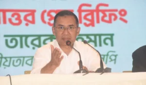 সংবাদ সম্মেলনে জাতির উদ্দেশে দেওয়া তারেক রহমানের বক্তব্য