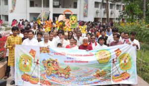 শোভাযাত্রা ও ঐতিহ্যবাহী মেঠো খেলায় রাবিতে বর্ষবরণ