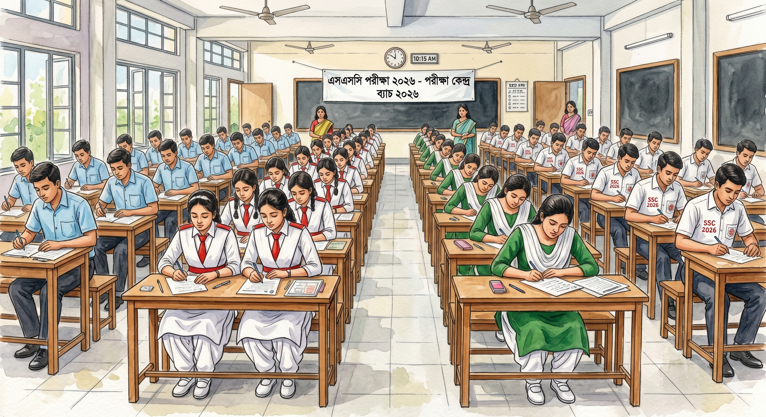 পরীক্ষার খাতায় সাড়ে ১৮ লাখ স্বপ্ন, এসএসসি শুরু আজ