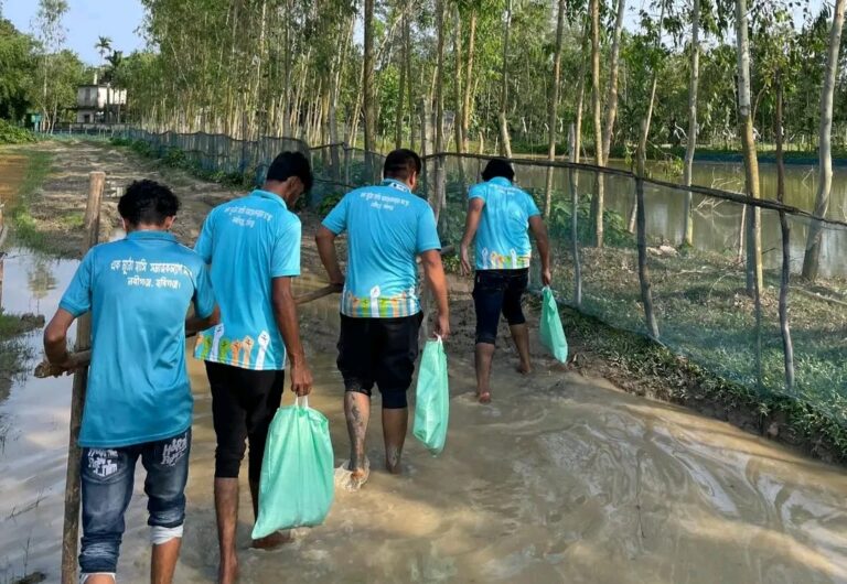 নবীগঞ্জে ১৬৭ সুবিধাবঞ্চিত পরিবারের মাঝে ‘এক মুঠো হাসি’-এর গোশত বিতরণ