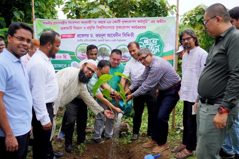 রাবিপ্রবি’তে বৃক্ষরোপণ কর্মসূচির উদ্বোধন