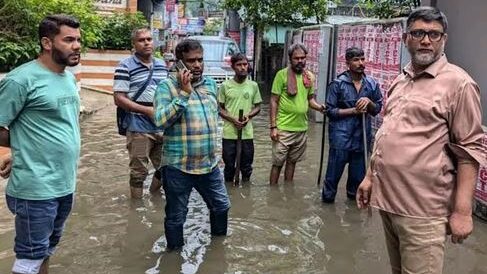 মসিকে’র সাময়িক জলাবদ্ধতা নিস্কাশনে তৎপর প্রশাসক