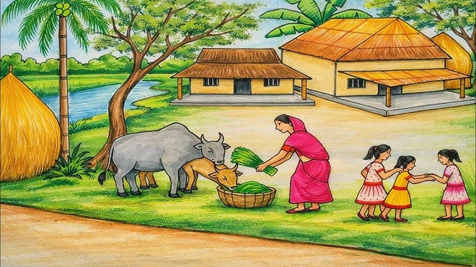 সাব্বির হাসান নিরবের ছড়া আমার গ্রাম
