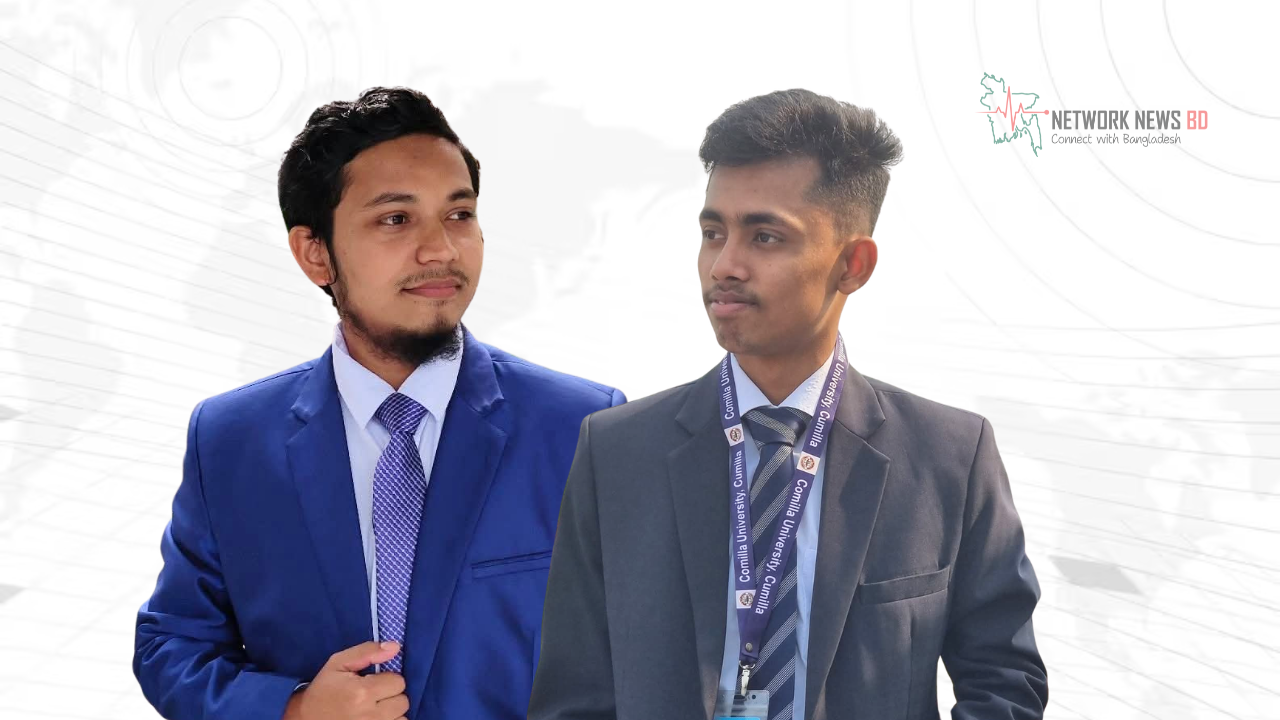 কুবির তরুণ কলাম লেখক ফোরামের সভাপতি ইয়াছিন, সম্পাদক তামিম