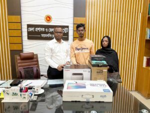 তরুণ ক্রিকেটার ইয়াসিনের পাশে ময়মনসিংহ জেলা প্রশাসন