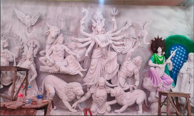 টাঙ্গাইলে ১৩৫৭টি মণ্ডপে চলছে শেষ মুহূর্তের প্রস্তুতি