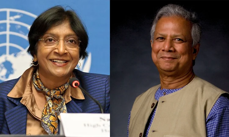 নোবেল শান্তি পুরস্কার বিজয়ী নাভি পিল্লাইকে অধ্যাপক ইউনূসের অভিনন্দন