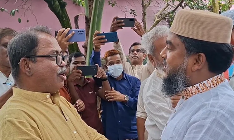 জয়ের পর প্রতিদ্বন্দ্বীর বাড়িতে মির্জা ফয়সল আমিন